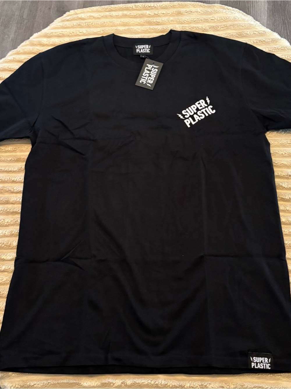 Men's Black Short Sleeve Logo Tee